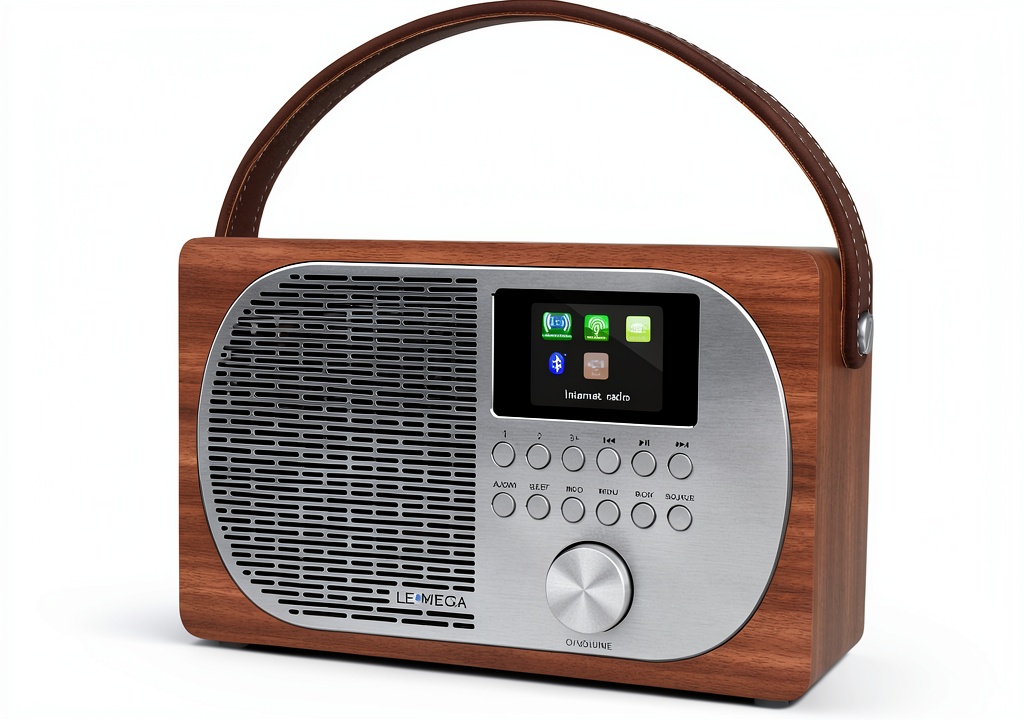 Installing LEMEGA Smart Internet Radio Player on a wooden desk