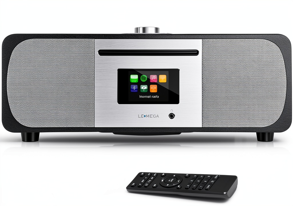LEMEGA Premium Internet Radio System with CD player and speakers