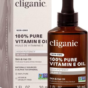 Vitamin E Oil Cliganic Facial Oil 30k IU Pure-0