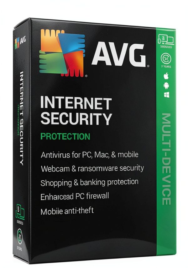 AVG Internet Security Key Card 1-5-10-3 Cloud AI Protection-0